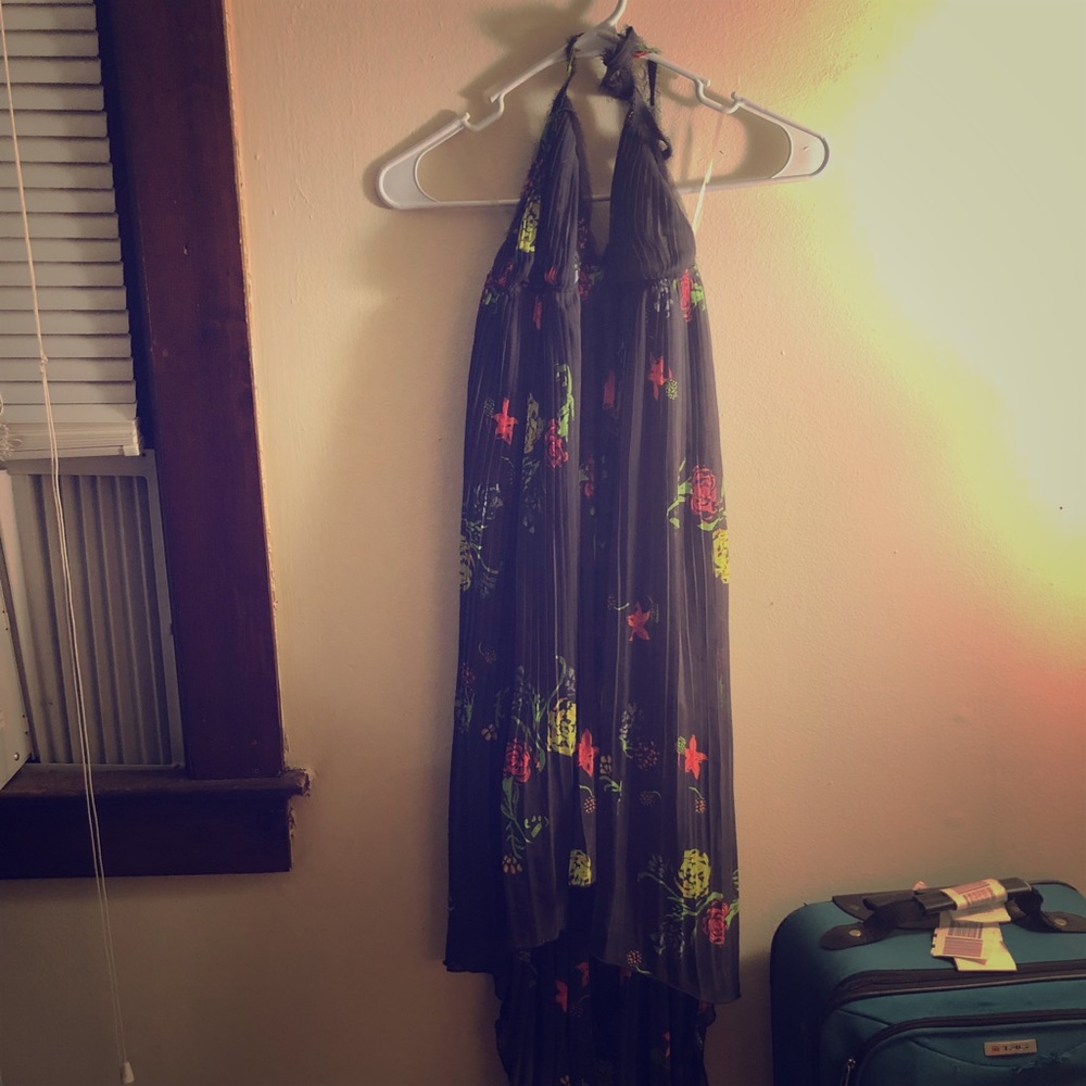 Floral high-low summer dress